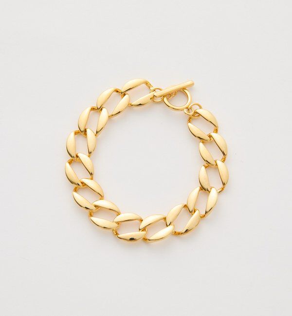  「【程よい存在感】フラットチェーンブレスレット」|ブローチ・コサージュ|