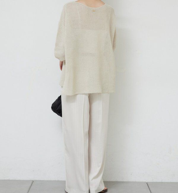  「ペーパーヤーンメッシュニット」|ニット・セーター|