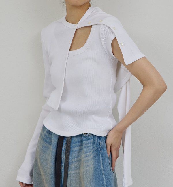  「【PEAS】コットンシルクチビTee」|Tシャツ・カットソー|