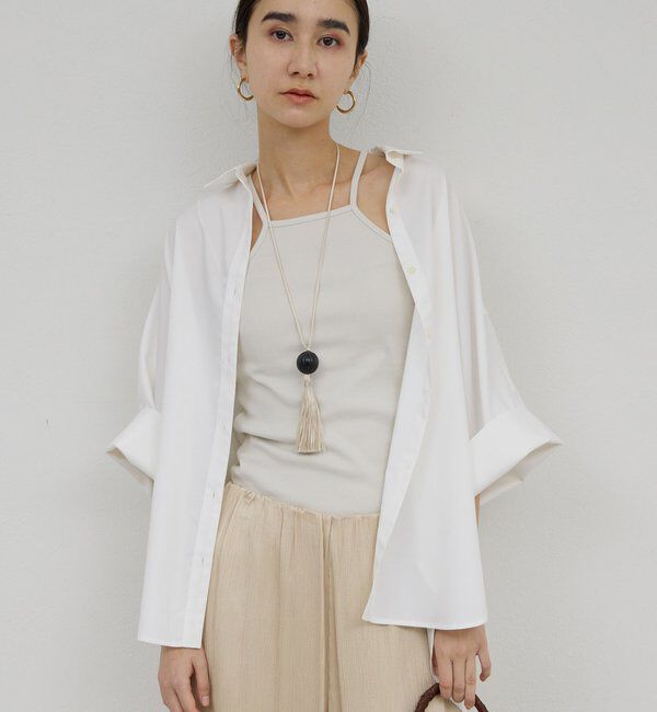  「ハーフスリーブシャツ」|シャツ・ブラウス|ホワイト