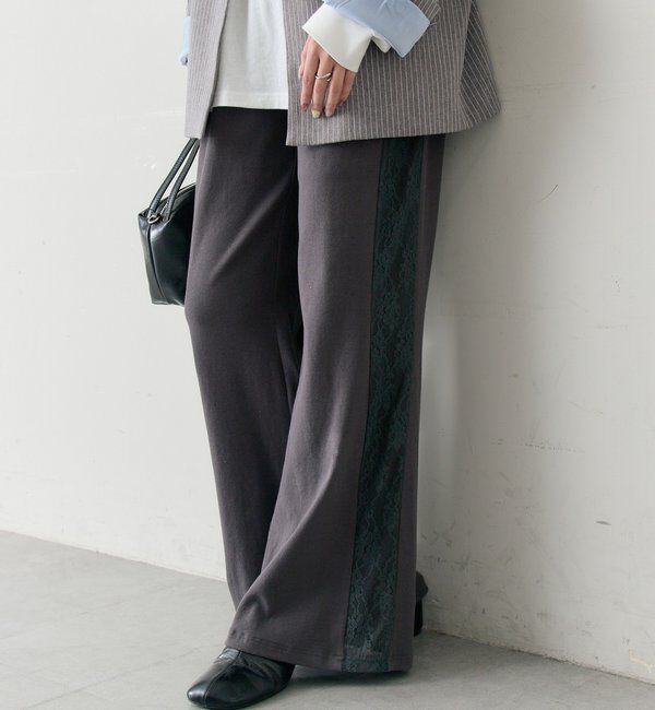  「レースラインリブパンツ」|チノ|