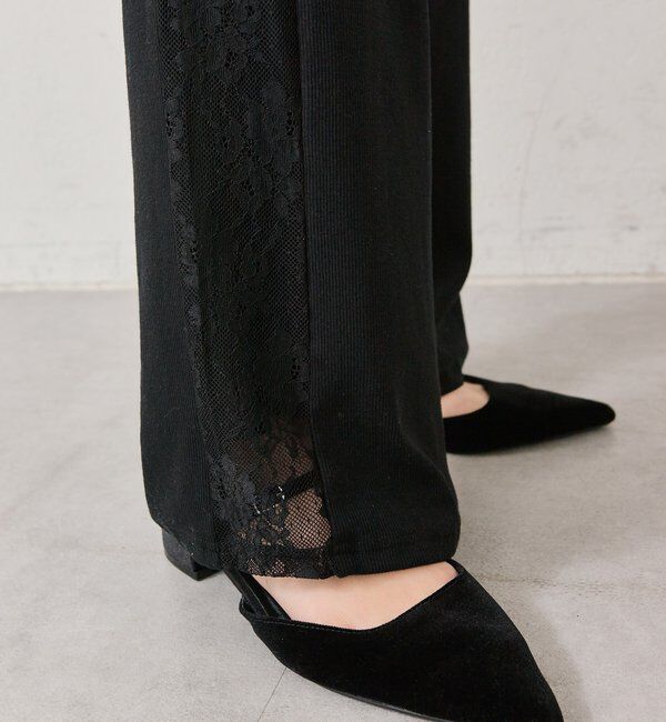  「レースラインリブパンツ」|チノ|