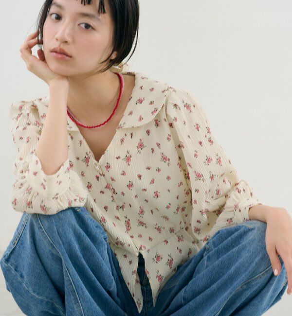  「マルチリボンブラウス」|シャツ・ブラウス|アイボリー