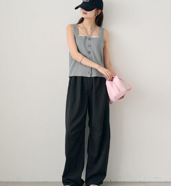  「ベルト付きボリュームスラックス」|チノ|