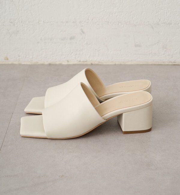  「【GALENA/ガレナ】スクエアミュール」|サンダル|