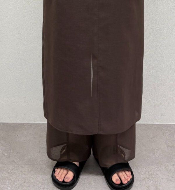  「【JAPAN MADE】シアーノースリワンピース」|ワンピース|