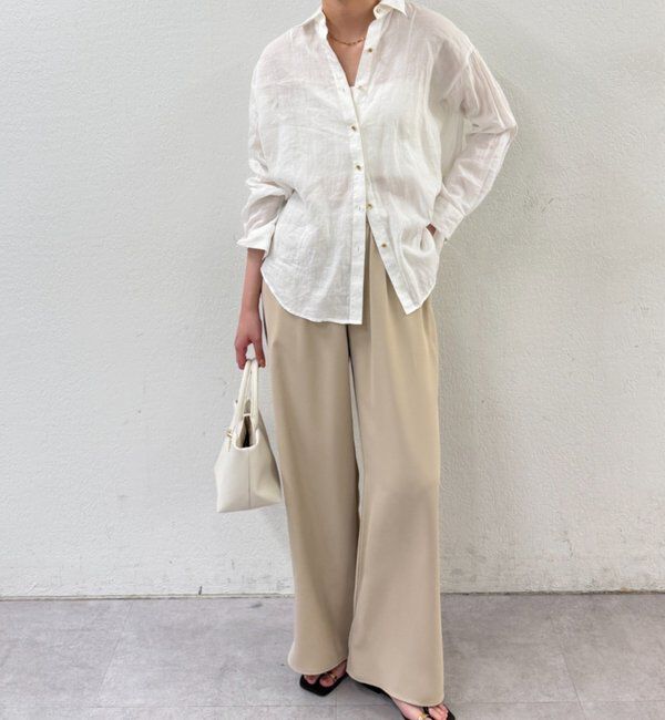  「イージーワイドタックパンツ」|チノ|