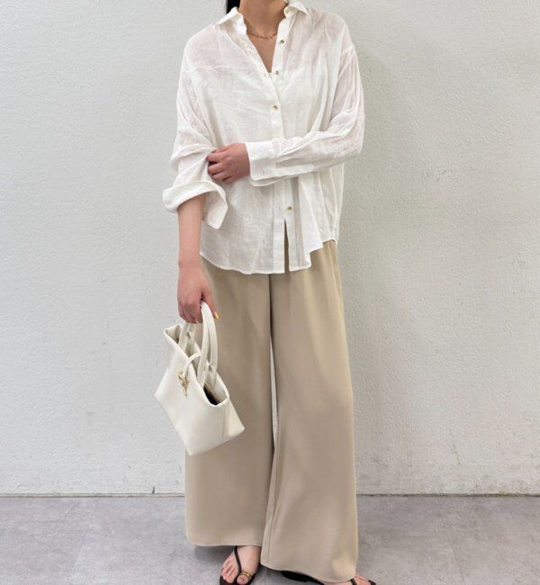  「イージーワイドタックパンツ」|チノ|