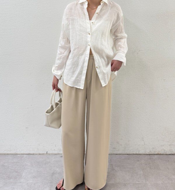  「イージーワイドタックパンツ」|チノ|