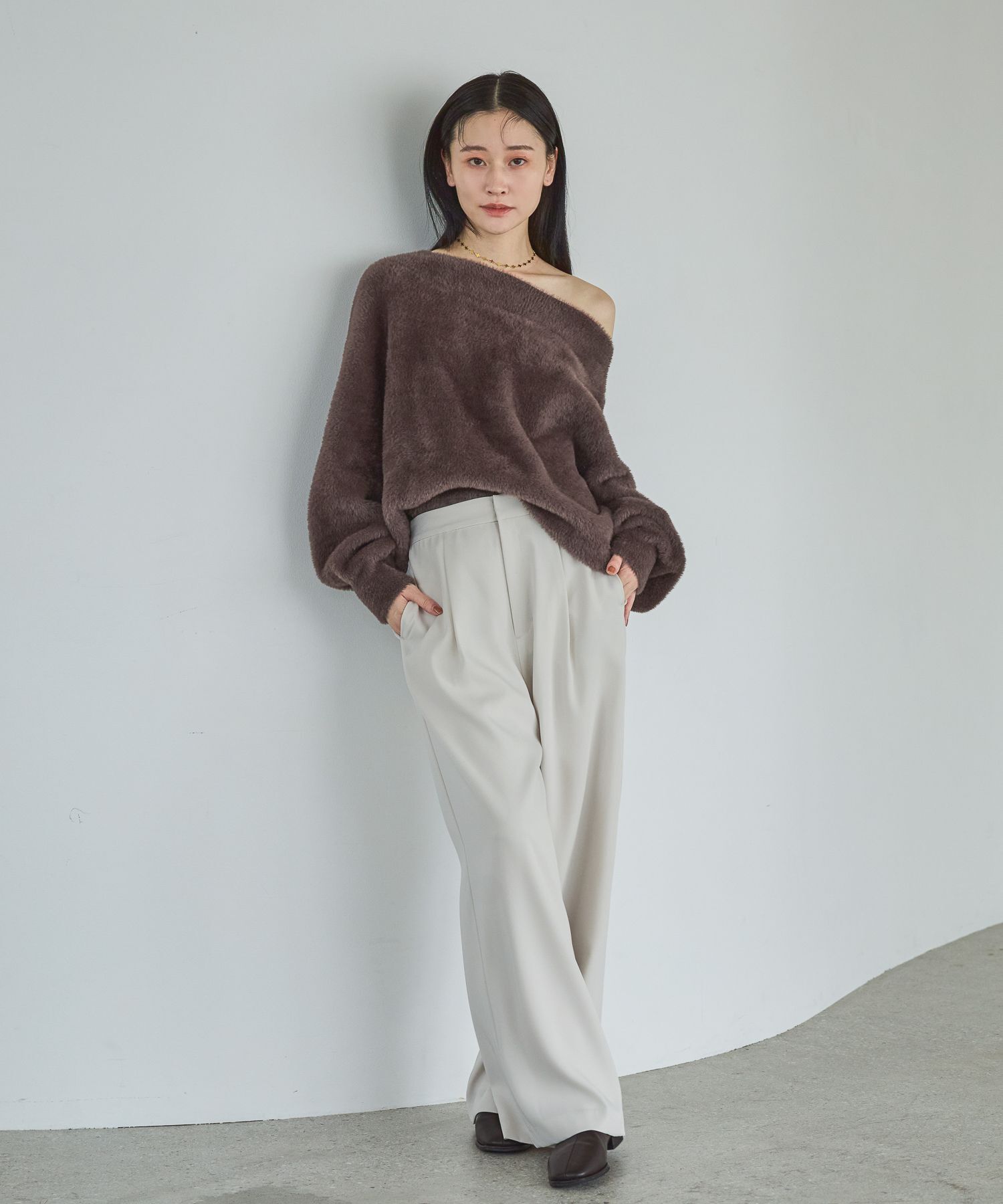 A part by 「【洗える】きれいめイージーストレートパンツ」|その他|