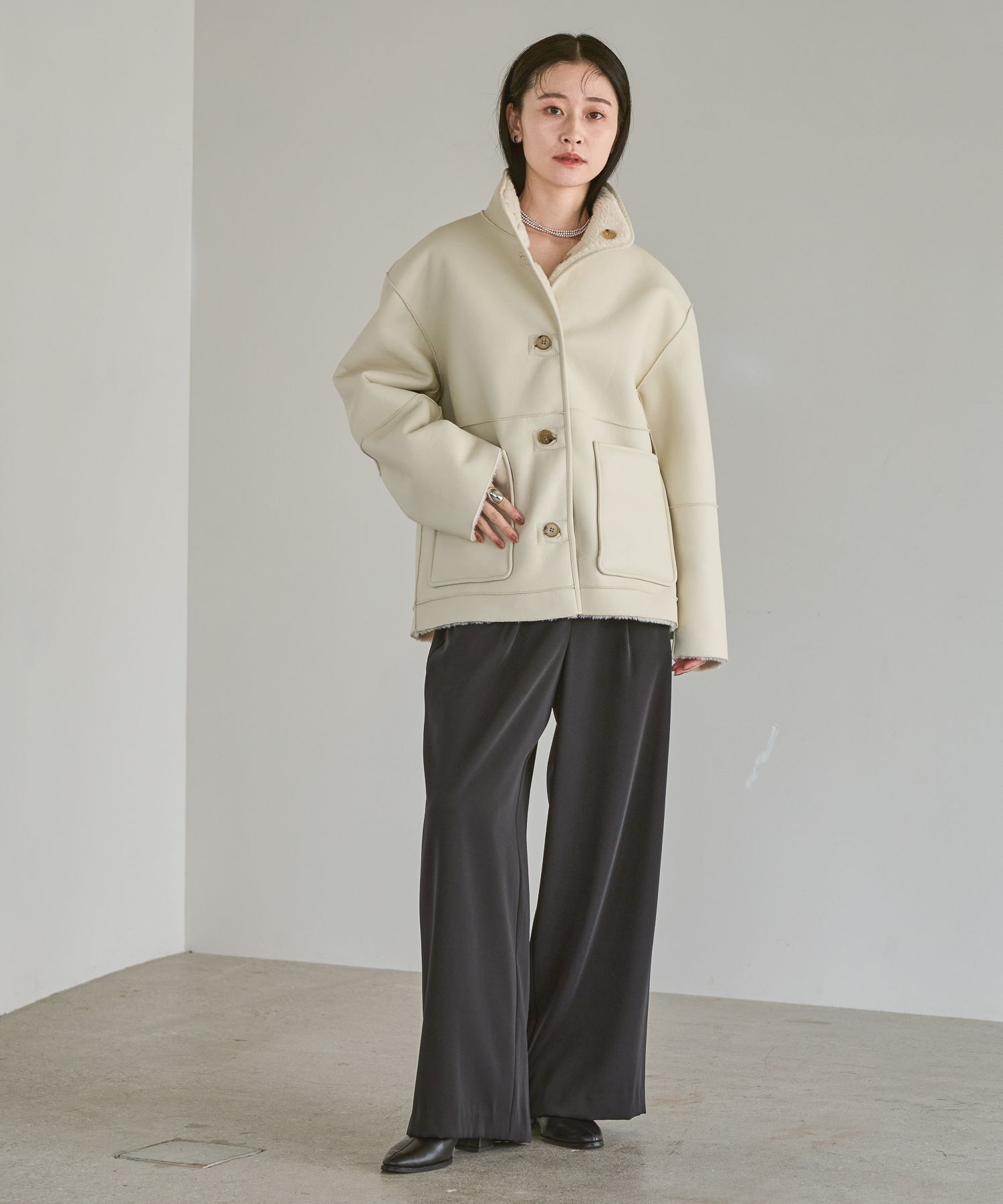 A part by 「【洗える】きれいめイージーストレートパンツ」|その他|