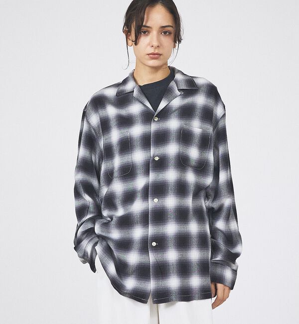 ABAHOUSE「【TOWNCRAFT/タウンクラフト】オンブレチェックシャツ/ユニセックス」|シャツ・ブラウス|