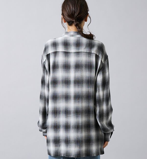 ABAHOUSE「【TOWNCRAFT/タウンクラフト】オンブレチェックシャツ/ユニセックス」|シャツ・ブラウス|