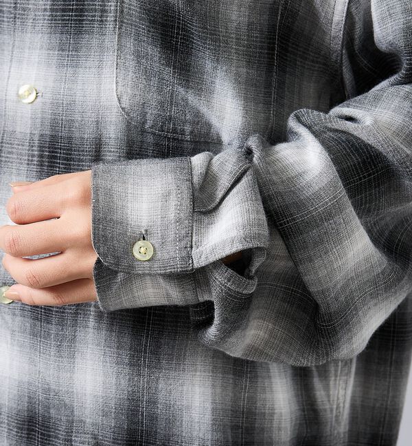 ABAHOUSE「【TOWNCRAFT/タウンクラフト】オンブレチェックシャツ/ユニセックス」|シャツ・ブラウス|