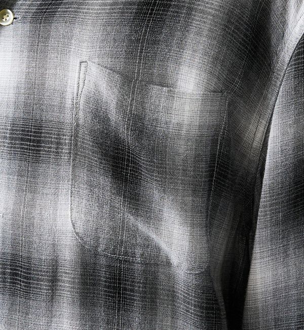 ABAHOUSE「【TOWNCRAFT/タウンクラフト】オンブレチェックシャツ/ユニセックス」|シャツ・ブラウス|