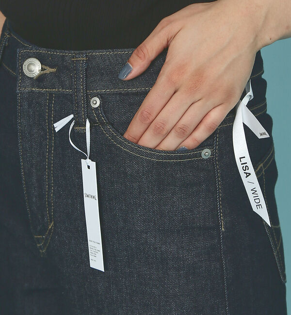 Rouge vif「【SOMETHING/サムシング】LISA ワイド デニムパンツ」|デニム|