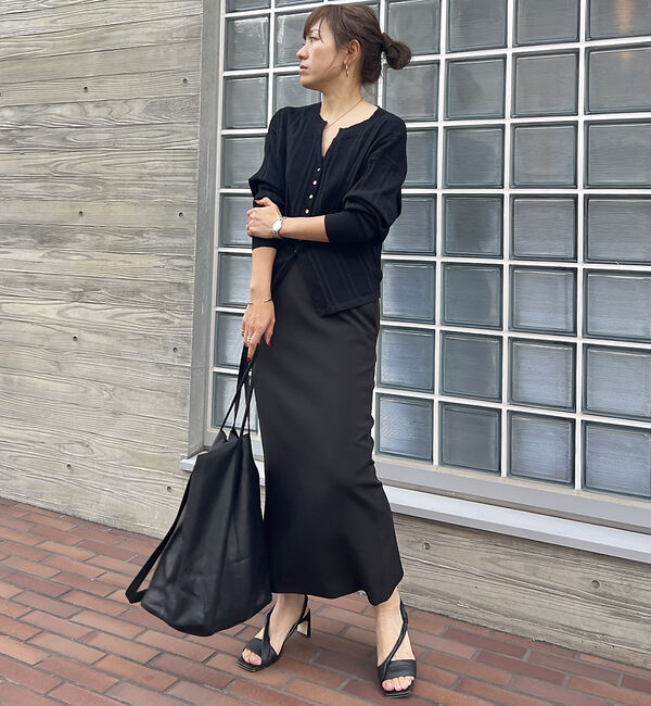 Rouge vif「変形ストライプ前後2WAYニット / カーディガン」|ニット・セーター|