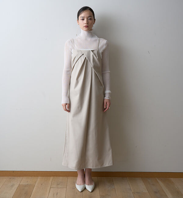 Rouge vif「【一部店舗限定】【2点セット】シングルジャケット&times;キャミワンピSET」|ノーカラージャケット|