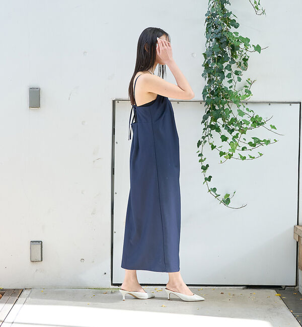 Rouge vif「【一部店舗限定】【2点セット】シングルジャケット&times;キャミワンピSET」|ノーカラージャケット|