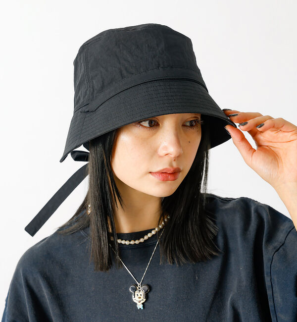 Rouge vif「【Ruben/ルーベン】マルチプルリボンバケットハット【WEB限定】」|その他|ブラック