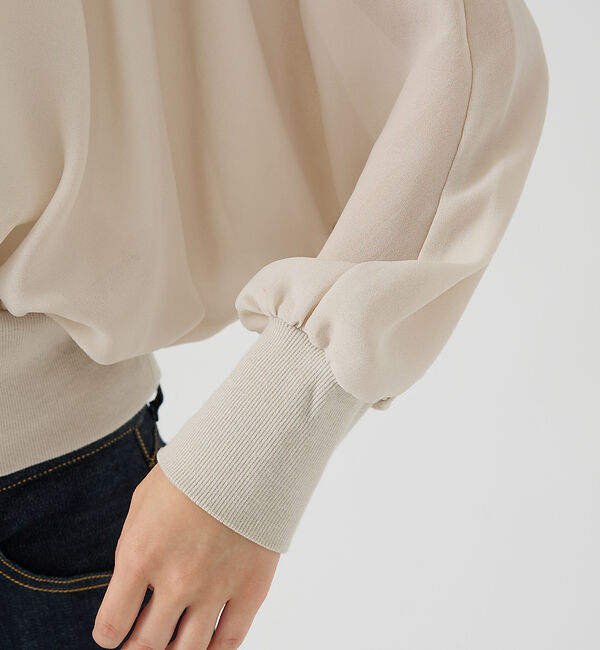 Rouge vif「ストレッチジョーゼットブラウス」|シャツ・ブラウス|