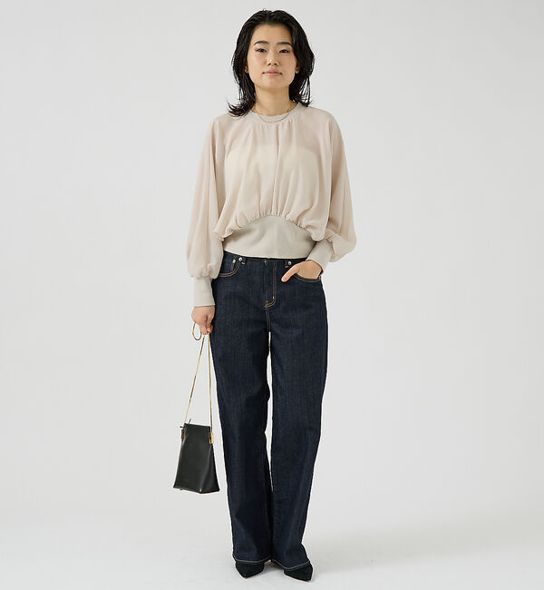 Rouge vif「ストレッチジョーゼットブラウス」|シャツ・ブラウス|