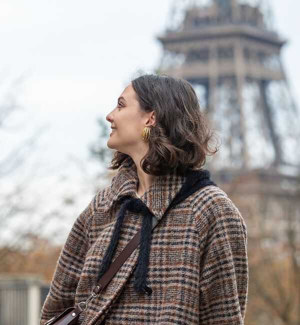 Rouge vif「【Caline Paris/カリーヌパリ】ゴールドイヤリング/両耳」|ピアス|