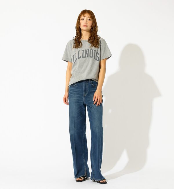 Rouge vif「【REMI RELIEF / レミレリーフ】LW加工T "ILLINOIS" /」|Tシャツ・カットソー|