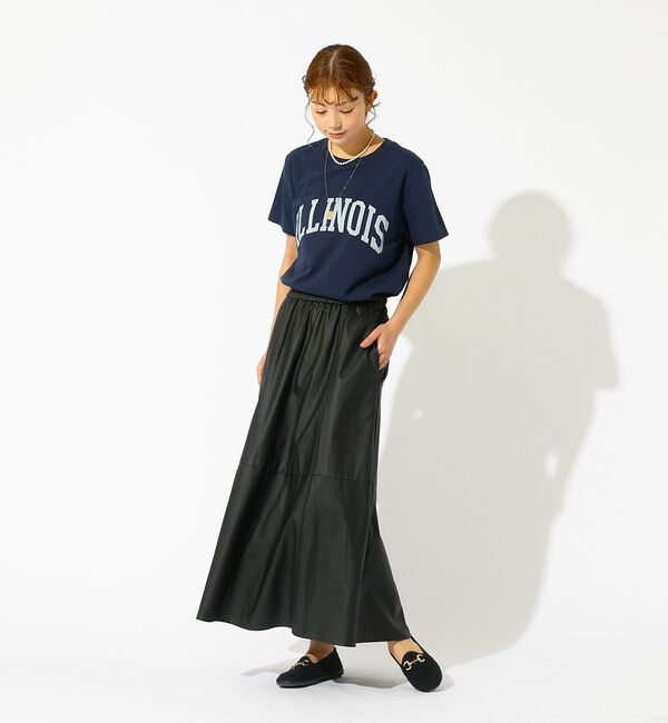 Rouge vif「【REMI RELIEF / レミレリーフ】LW加工T "ILLINOIS" /」|Tシャツ・カットソー|