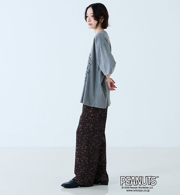 Rouge vif「【JOHNBULL/ジョンブル】PEANUTS プリントTシャツ / スヌーピー」|Tシャツ・カットソー|
