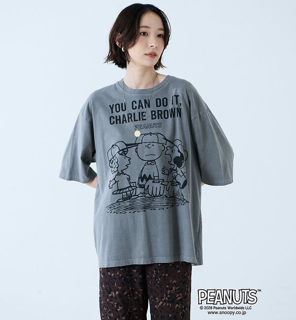 Rouge vif「【JOHNBULL/ジョンブル】PEANUTS プリントTシャツ / スヌーピー」|Tシャツ・カットソー|
