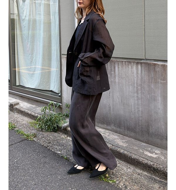 Rouge vif「【一部店舗限定】シアーシングルジャケット」|テーラードジャケット|