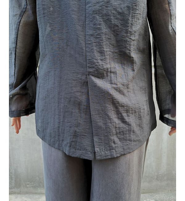 Rouge vif「【一部店舗限定】シアーシングルジャケット」|テーラードジャケット|