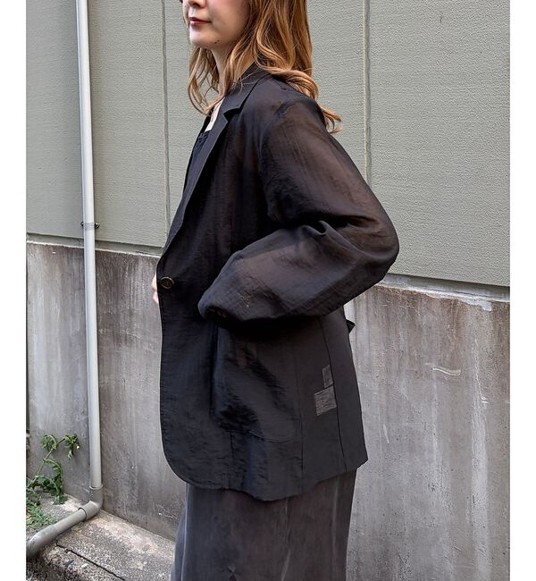 Rouge vif「【一部店舗限定】シアーシングルジャケット」|テーラードジャケット|