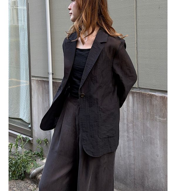 Rouge vif「【一部店舗限定】シアーシングルジャケット」|テーラードジャケット|