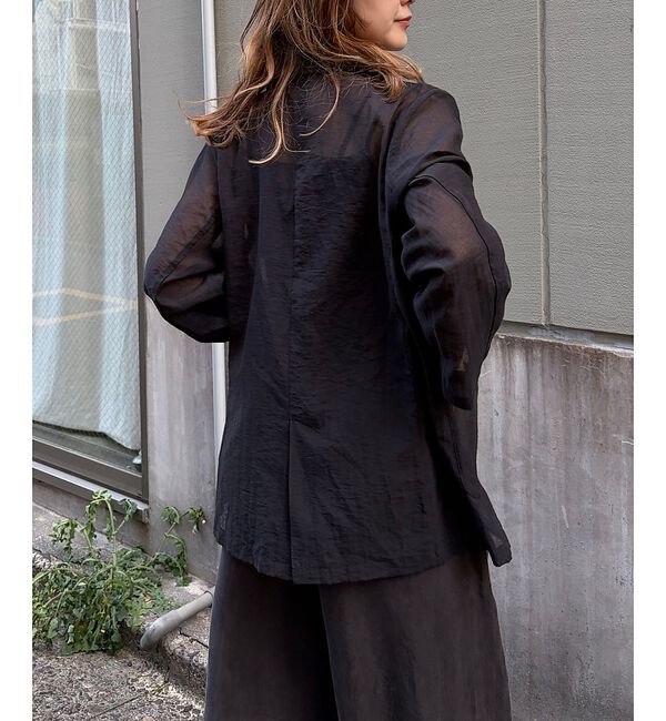 Rouge vif「【一部店舗限定】シアーシングルジャケット」|テーラードジャケット|