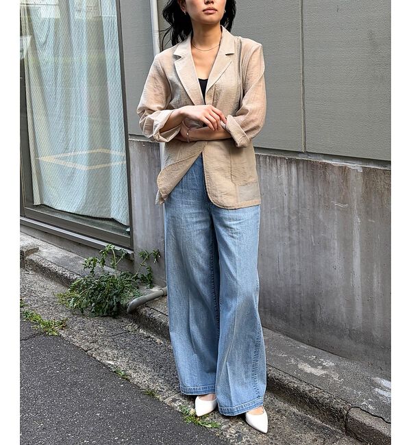 Rouge vif「【一部店舗限定】シアーシングルジャケット」|テーラードジャケット|