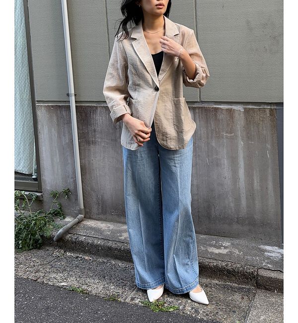 Rouge vif「【一部店舗限定】シアーシングルジャケット」|テーラードジャケット|