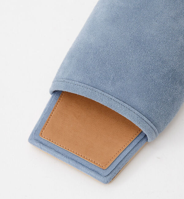 AU BANNISTER「スクエアトゥ フラットミュール」|サンダル|