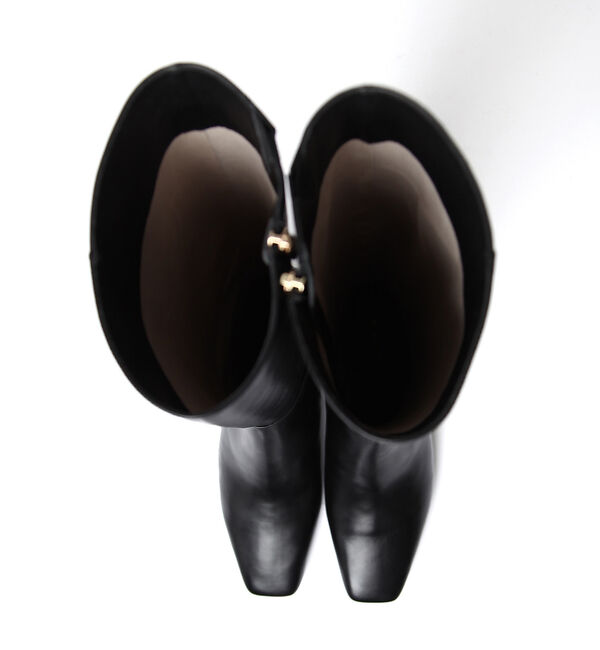 AU BANNISTER「【スノーソール】マーブルヒールロングブーツ」|ショートブーツ|