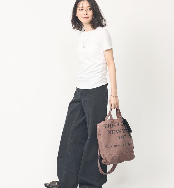 abahouse mavie「【CONTROL FREAK/コントロールフリーク】WASHED LOGOトート」|ショルダー・メッセンジャー|