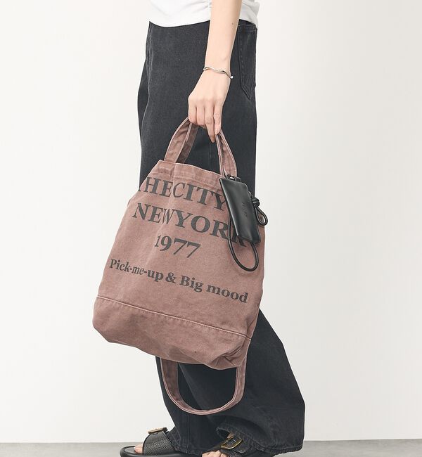 abahouse mavie「【CONTROL FREAK/コントロールフリーク】WASHED LOGOトート」|ショルダー・メッセンジャー|