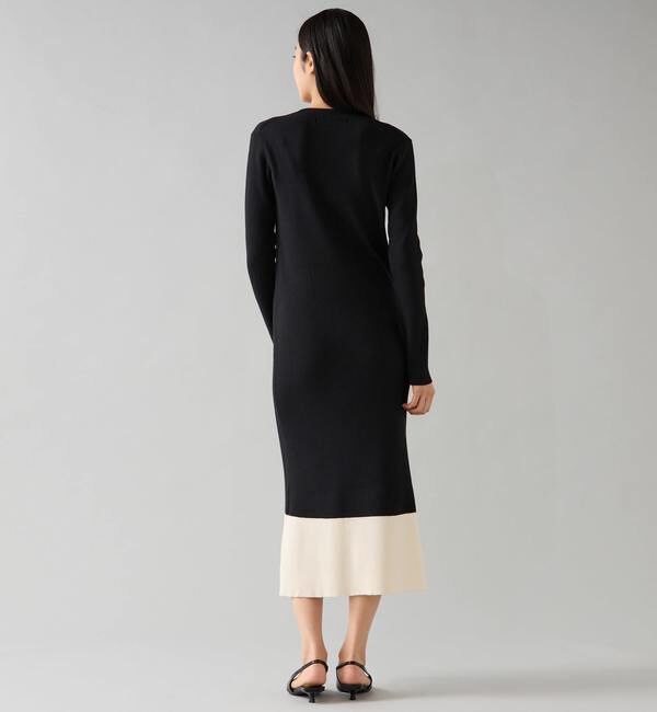 TIARA「バイカラーニットワンピ―ス」|ワンピース|