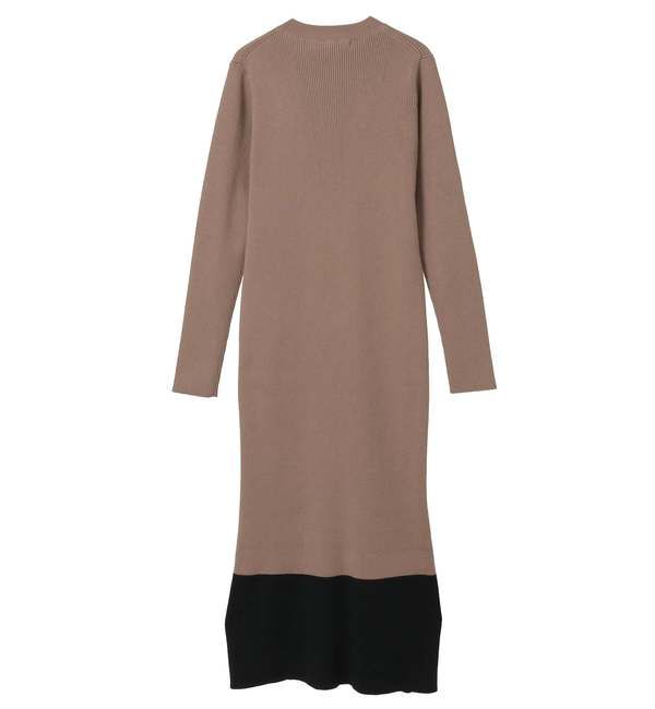 TIARA「バイカラーニットワンピ―ス」|ワンピース|