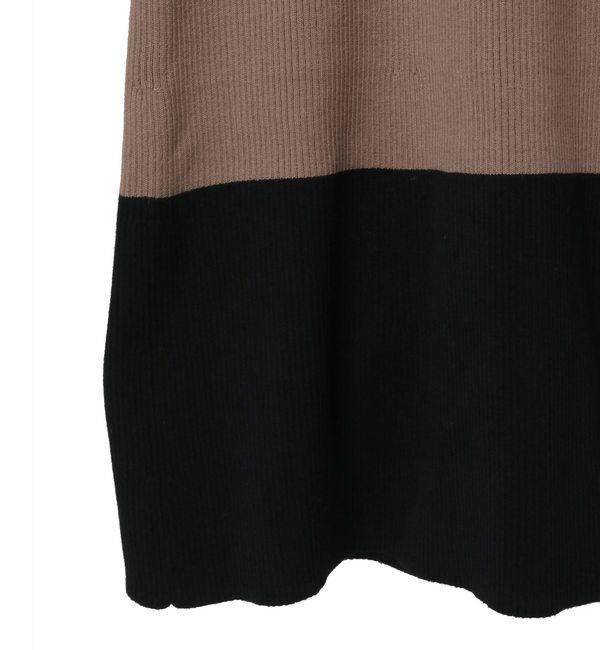 TIARA「バイカラーニットワンピ―ス」|ワンピース|