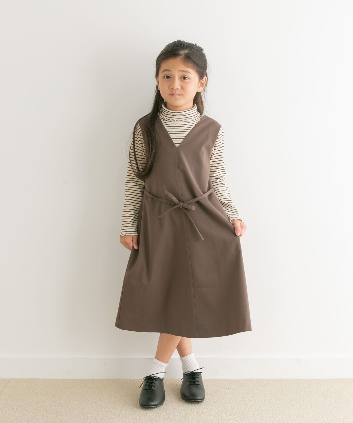 URBAN RESEARCH DOORS「『親子リンク』『UR TECH』ツイルジャンパースカート(KIDS)」|ワンピース|