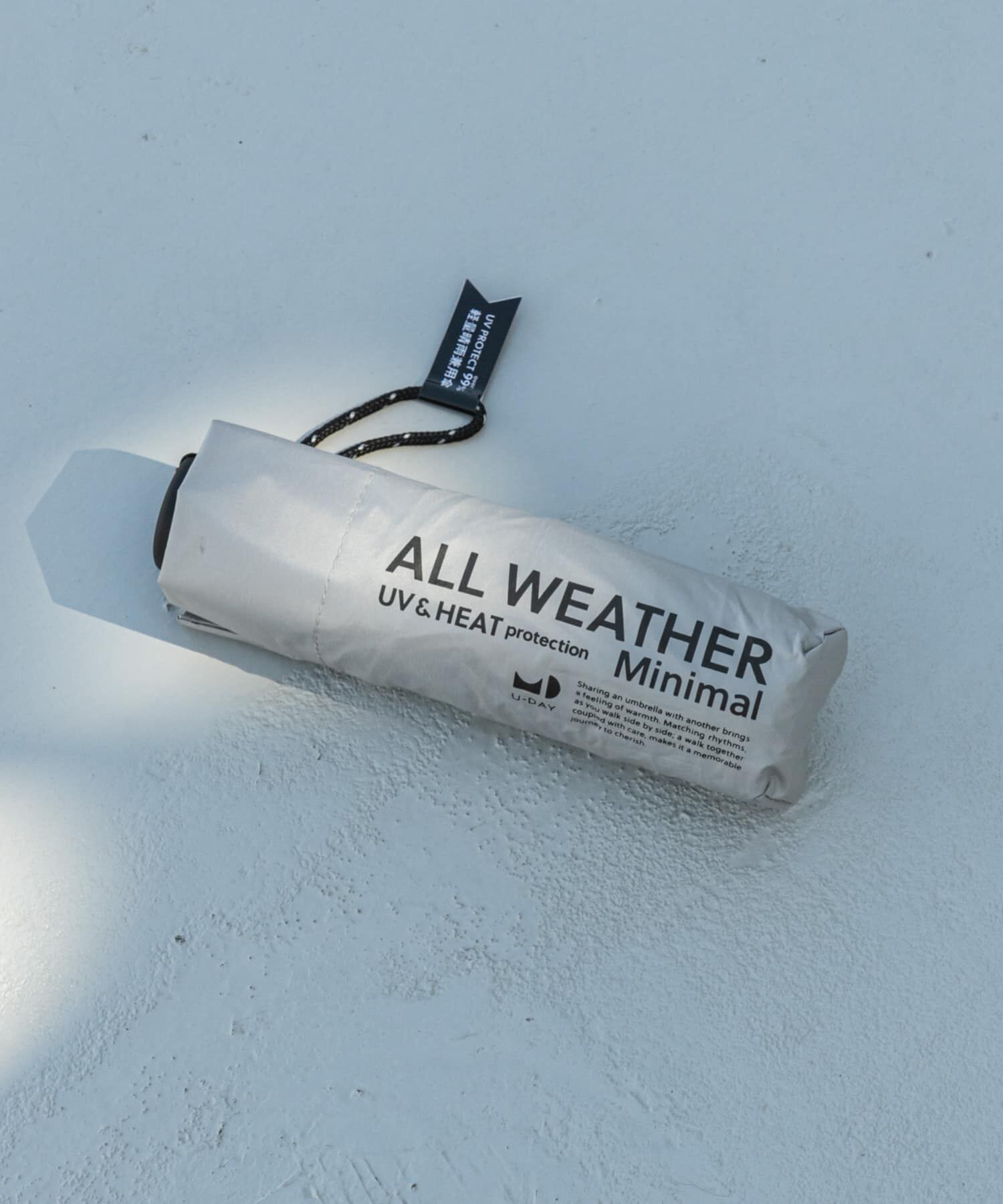 SMELLY「『晴雨兼用』because　ユニセックス オールウェザーミニマル」|傘|グレー