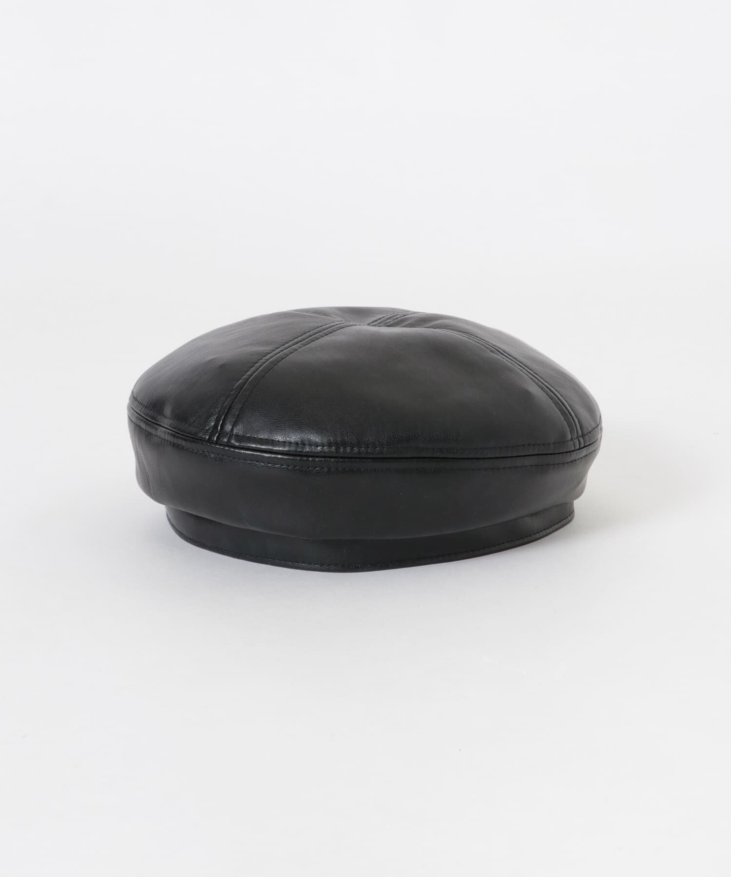 SMELLY「フェイクレザーバックルベレー」|ハンチング・ベレー帽|