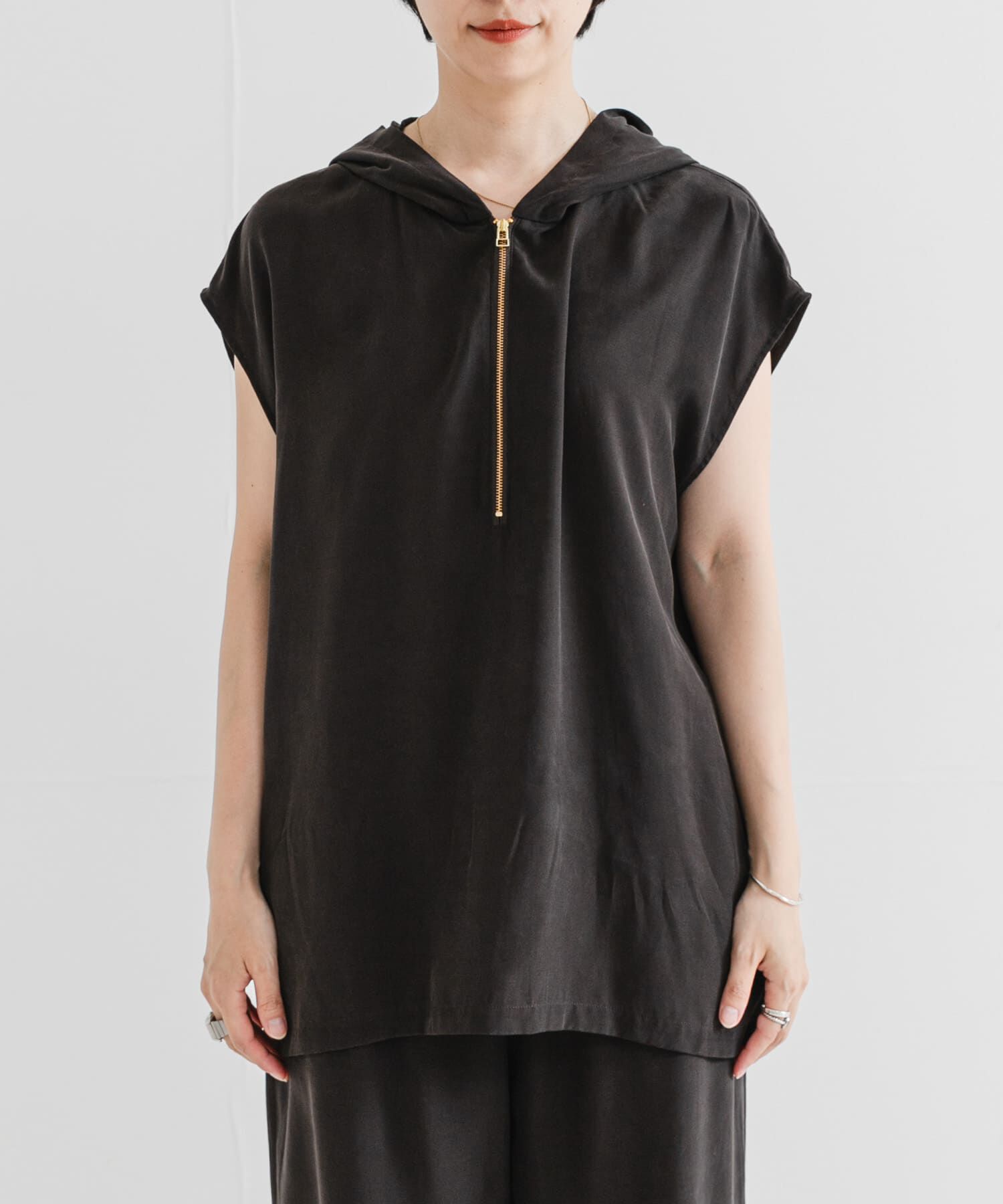 URBAN RESEARCH「キュプラレーヨンフーディトップス」|Tシャツ・カットソー|