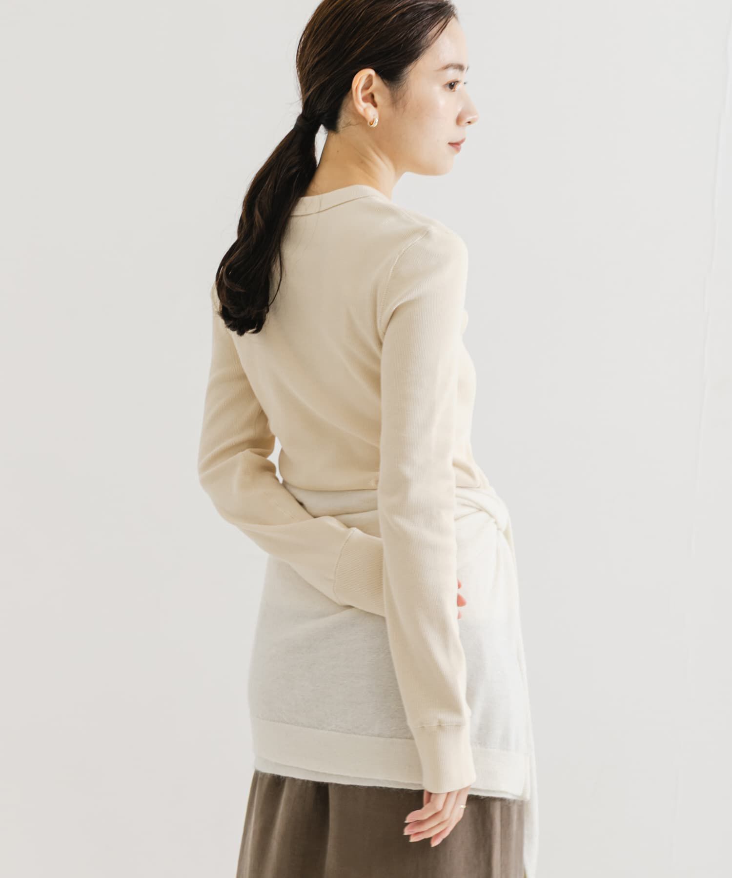 URBAN RESEARCH「ヘンリーネックリブカットソー」|Tシャツ・カットソー|